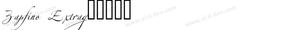 Zapfino Extra字体转换